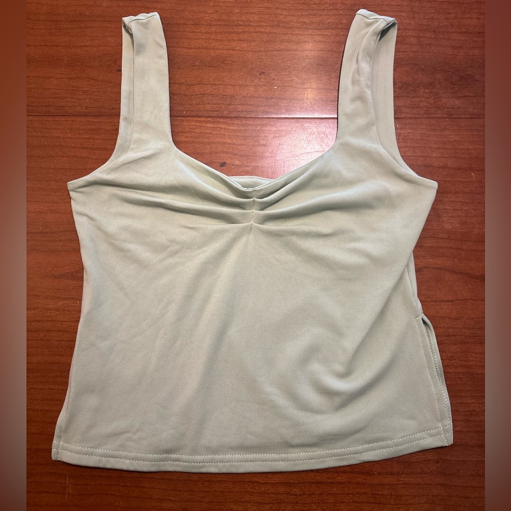 Green tank top